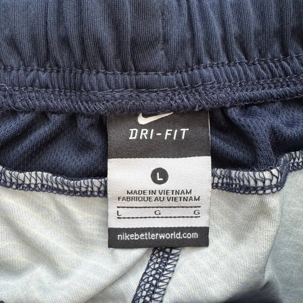 Nike Dri-Fit Legacy All Over Training Shorts in Navy/Yellow